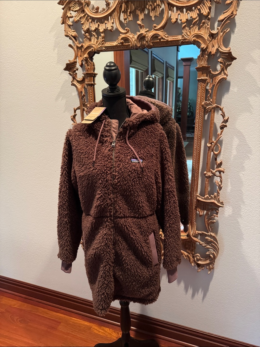 NWT Women's Size M Patagonia Dusty Mesa Brown Sherpa Parka